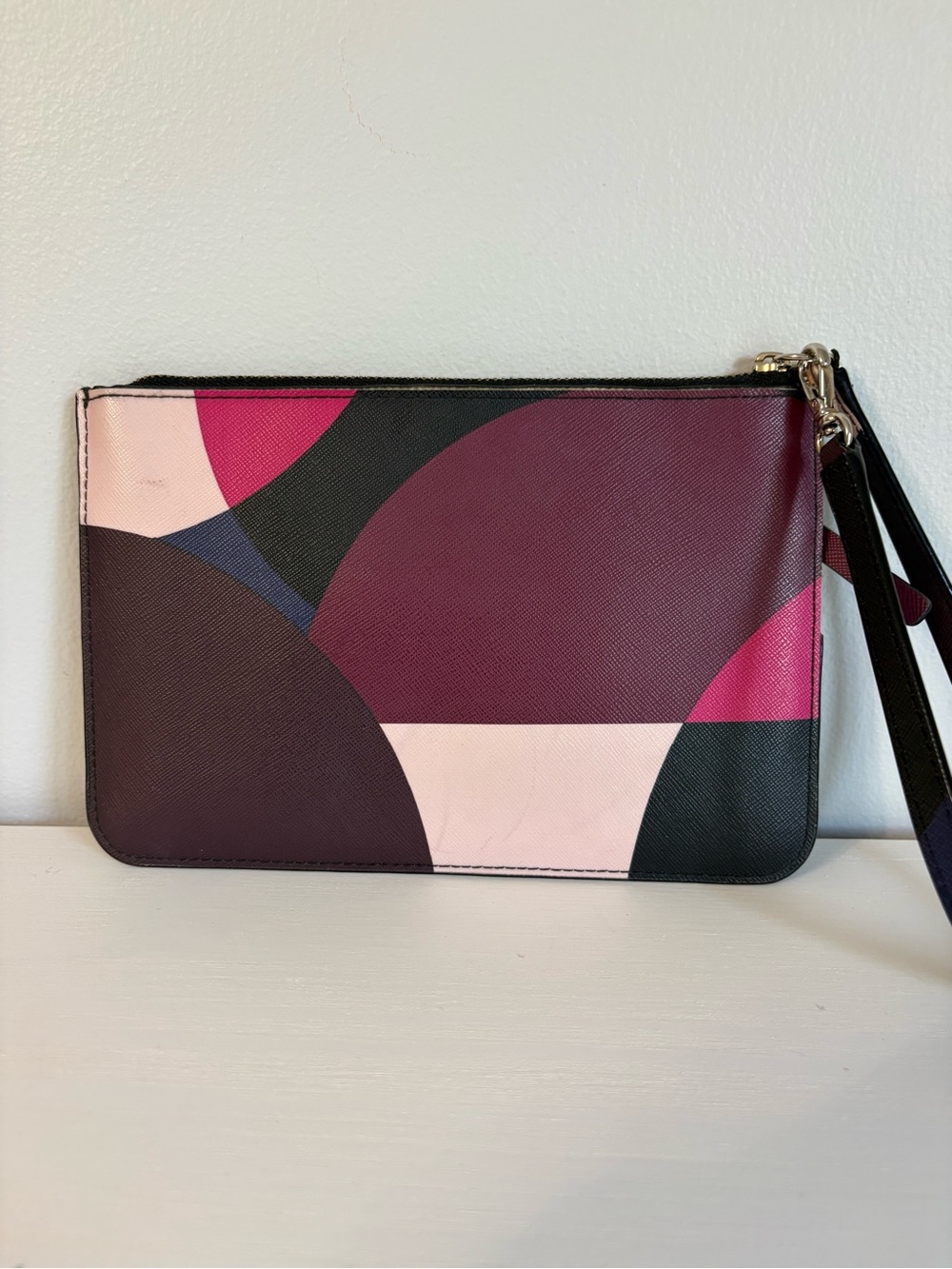 Kate Spade Laurel Way Geo Spotlight Tini Wristlet Geometric Colorblock Clutch - Picture 6 of 6